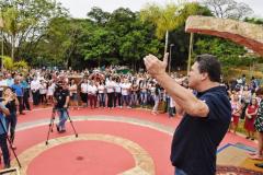 O secretário do Desenvolvimento Sustentável e Turismo, Márcio Nunes, participou, no último sábado (06), da reinauguração do Bosque Municipal ?André Ricardo da Silva?, em Terra Boa. Durante o evento também houve ações do Programa ?Educação Ambiental para Bacias Hidrográficas?  -  Terra Boa, 06/04/2019  -  Foto: Dênis Ferreira Netto/SEDEST