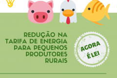 Lei que prevê desconto na tarifa da energia elétrica para pequenos produtos é aprovada