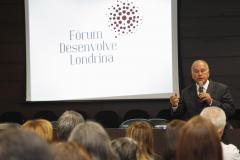 O secretário do Meio Ambiente e Recursos Hídricos, Luiz Eduardo Cheida, no Fórum Desenvolve Londrina - Fórum Permanente de Planejamento Estratégico para o Desenvolvimento Sustentável de Londrina. Foto: Wesley Manini