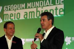 Beto Richa durante o encerramento do Fórum Mundial de Meio Ambiente.Foz do Iguaçu, 26/06/2015.Foto: Orlando Kissner/ANPr