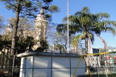 Estação de monitoramento do ar da Praça Ouvidor Pardinho, em Curitiba.Foto: IAP