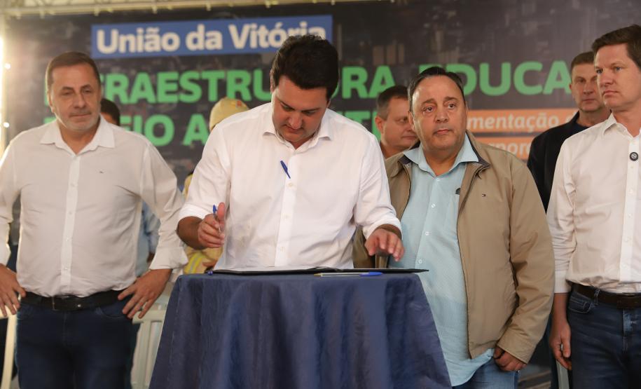 O governador Carlos Massa Ratinho Junior anuncia nesta quinta-feira (20) um pacote de investimentos para o município de União da Vitoria.