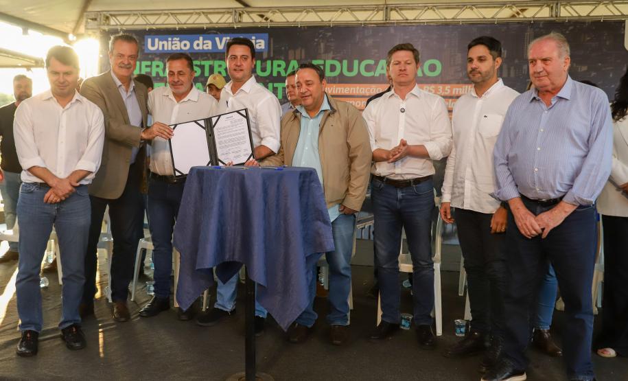 O governador Carlos Massa Ratinho Junior anuncia nesta quinta-feira (20) um pacote de investimentos para o município de União da Vitoria.