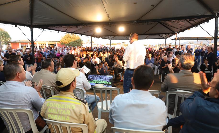 O governador Carlos Massa Ratinho Junior anuncia nesta quinta-feira (20) um pacote de investimentos para o município de União da Vitoria.