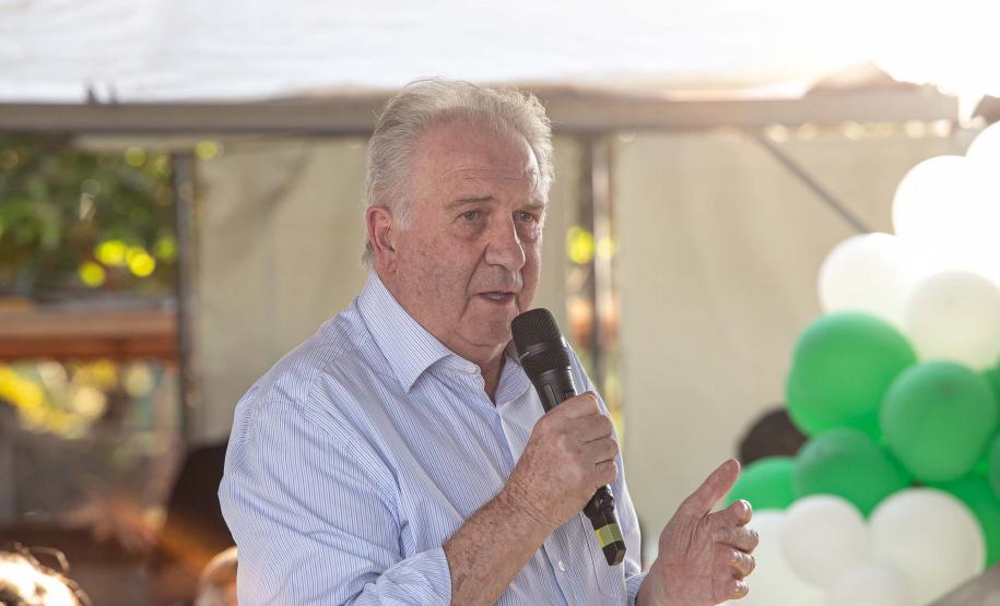 Loanda, 21 de junho de 2024 - O governador Carlos Massa Ratinho Junior assinou, em Loanda, a Ordem de Serviço para o início da obra de controle e recuperação da erosão no Emissário Água da Mina.