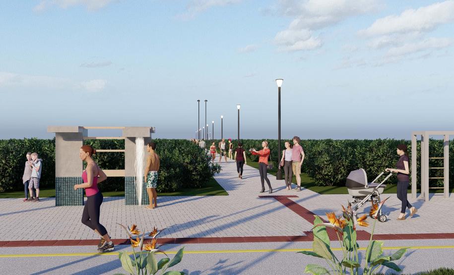 Projeto da nova orla de Pontal do Paraná.