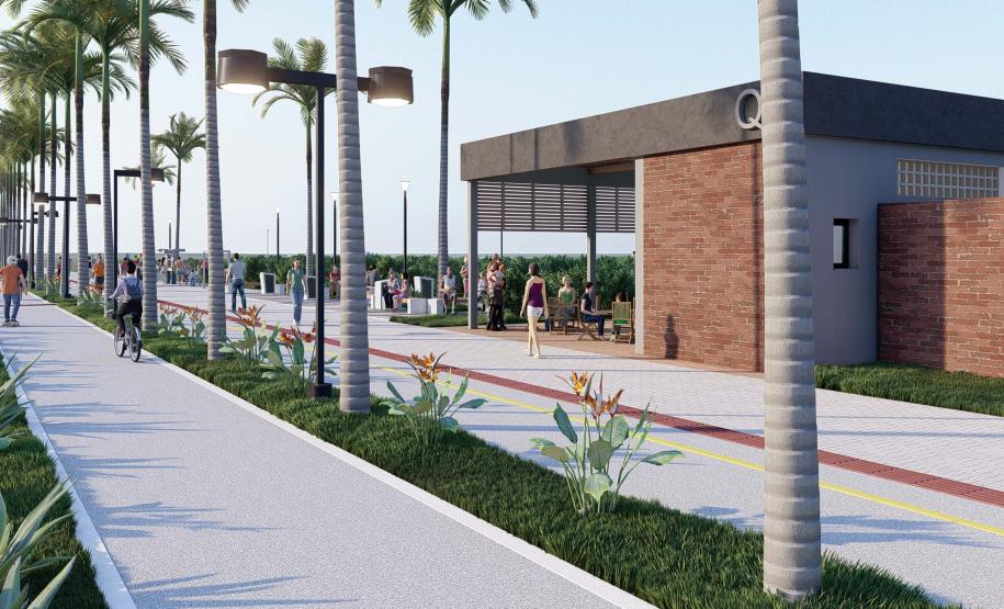 Projeto da nova orla de Pontal do Paraná.