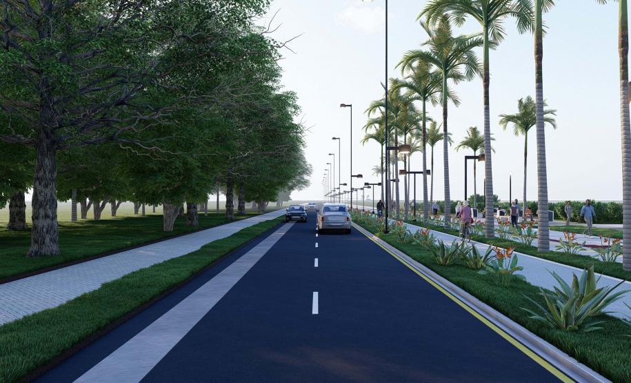 Projeto da nova orla de Pontal do Paraná.