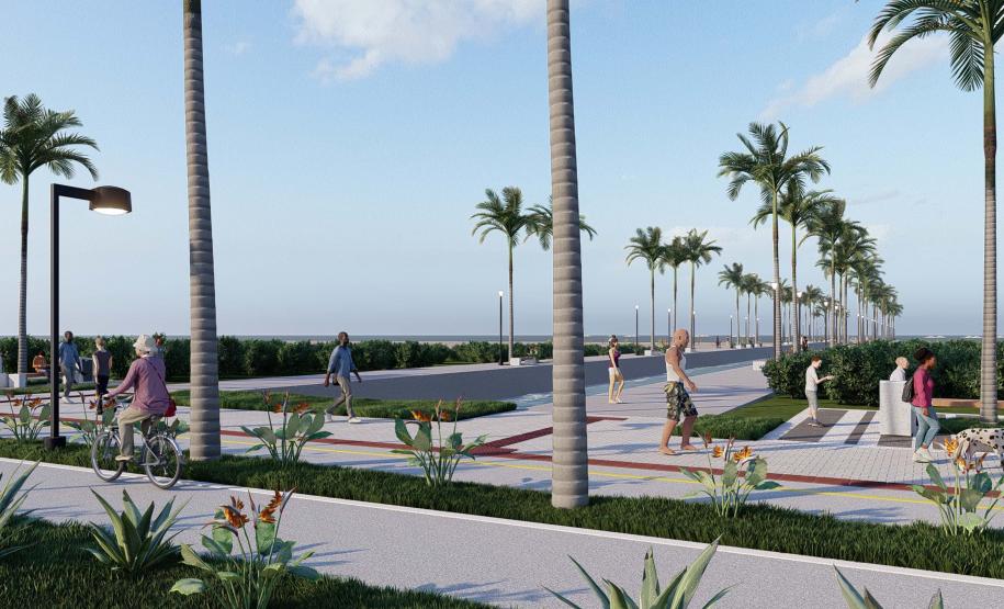 Projeto da nova orla de Pontal do Paraná.