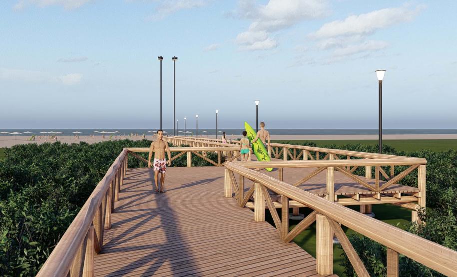 Projeto da nova orla de Pontal do Paraná.