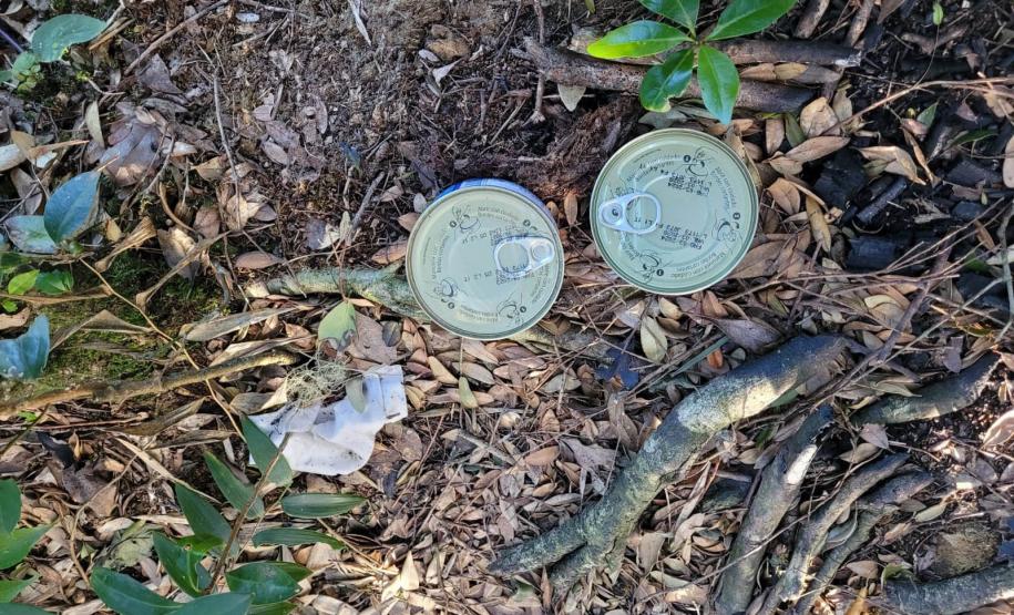 Sujeira deixada por visitantes impacta diretamente na qualidade da água de fontes do Parque Estadual Pico Paraná.