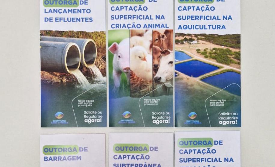 Novas cartilhas do IAT para orientar os usuários da água no Estado