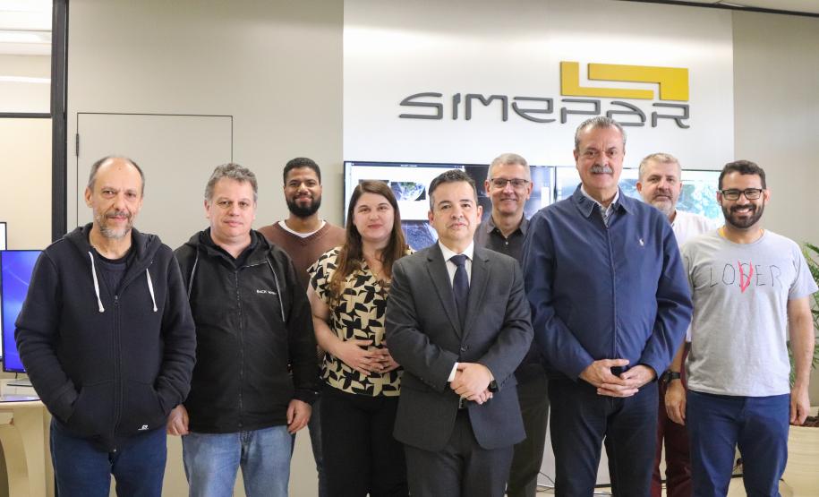 Equipe do Simepar durante a posse do novo diretor-presidente.