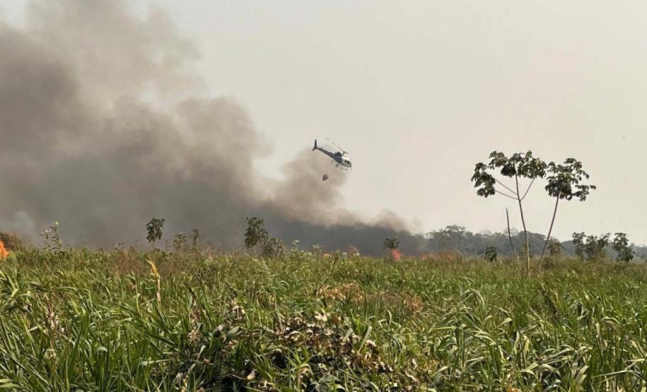 IAT combate focos de incêndios florestais no Noroeste do Paraná