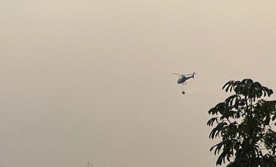 IAT combate focos de incêndios florestais no Noroeste do Paraná