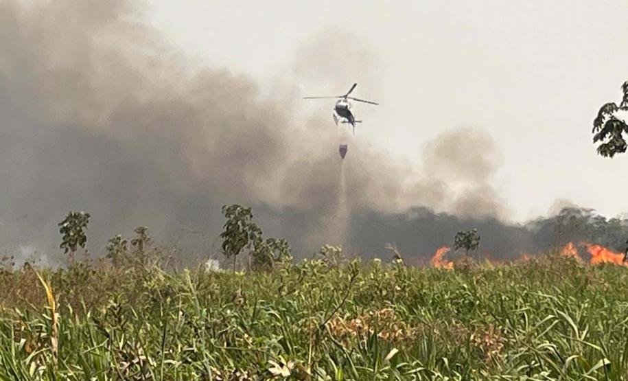 IAT combate focos de incêndios florestais no Noroeste do Paraná