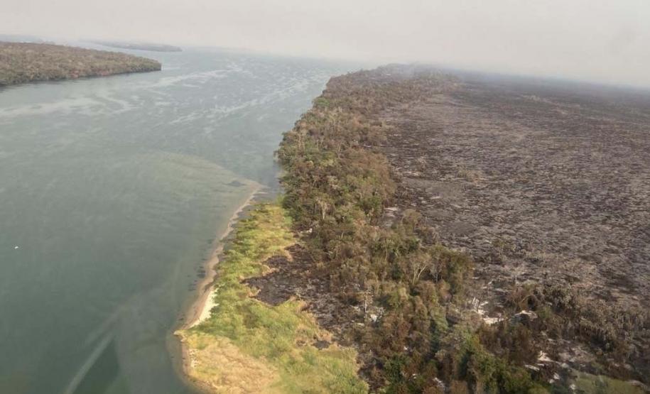 IAT combate focos de incêndios florestais no Noroeste do Paraná