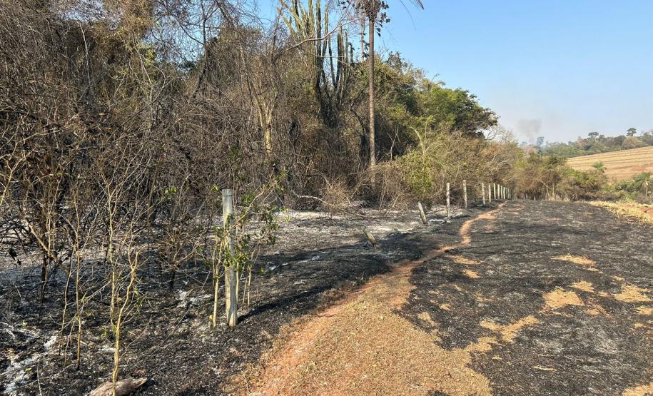 Helicóptero do IAT vai reforçar combate a incêndio florestal em Maria Helena