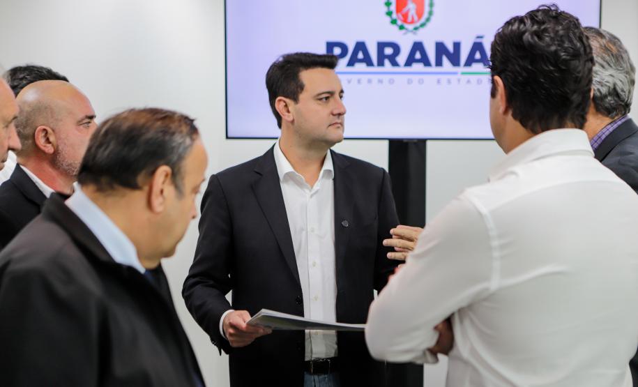 Curitiba, 02-09-24 - Governador Carlos Massa Ratinho Junior assina a contratação de estudos para a contenção de cheias e inundações para a região de União da Vitória.