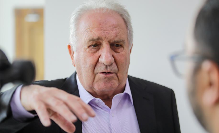 Curitiba, 02-09-24 - Governador Carlos Massa Ratinho Junior assina a contratação de estudos para a contenção de cheias e inundações para a região de União da Vitória.