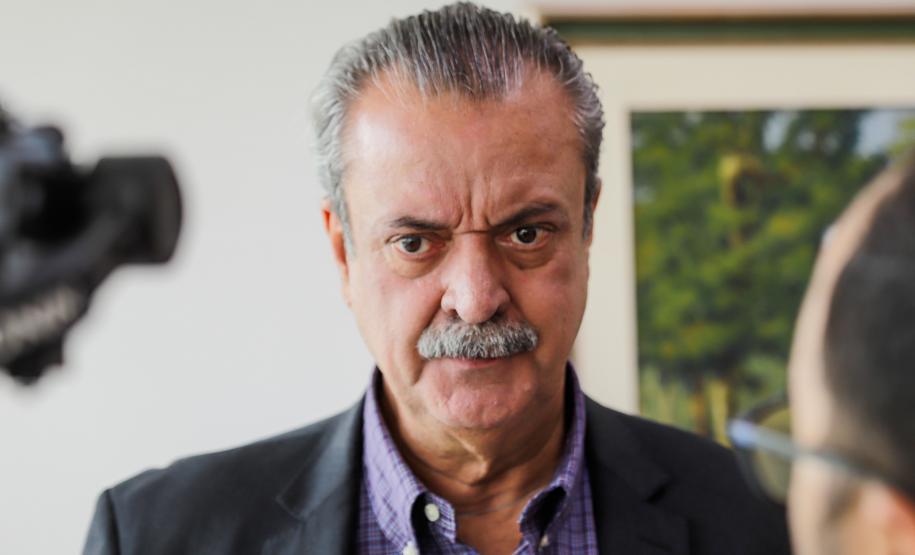 Curitiba, 02-09-24 - Governador Carlos Massa Ratinho Junior assina a contratação de estudos para a contenção de cheias e inundações para a região de União da Vitória.