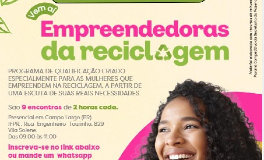 Estado vai lançar programa voltado a mulheres que trabalham com reciclagem