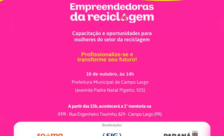 Estado vai lançar programa voltado a mulheres que trabalham com reciclagem