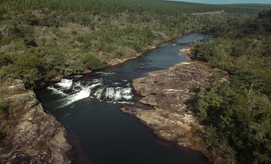 Rio das Cinzas, na região de Arapoti, integra a Bacia Hidrográfica do Norte Pioneiro.