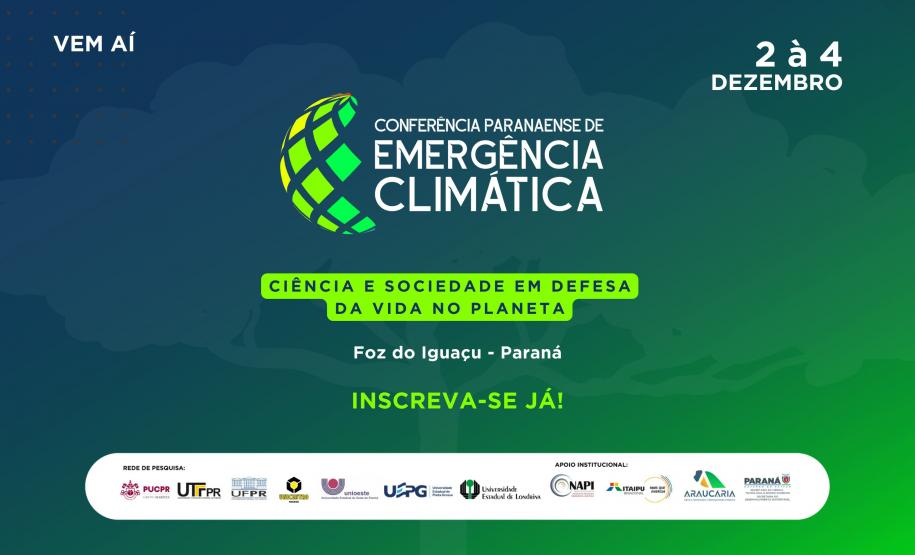 Paraná sediará conferência sobre desafios climáticos