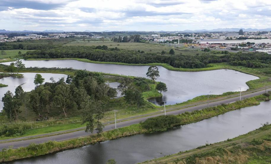 Reserva Hídrica do Futuro, projeto desenvolvido pela Sanepar com o apoio técnico e ambiental do IAT, já revitalizou mais 300 hectares de áreas de várzea no entorno do Rio Iguaçu.