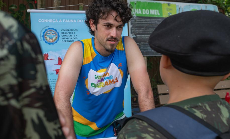 Ilha do Mel, 29 de janeiro de 2025 - Conscientização sobre ecossistemas na Ilha do Mel.