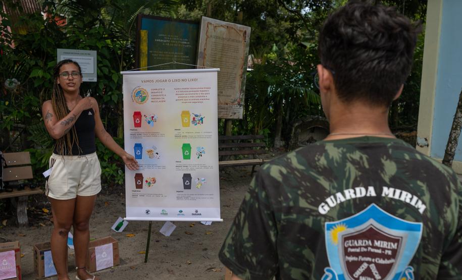 Ilha do Mel, 29 de janeiro de 2025 - Conscientização sobre ecossistemas na Ilha do Mel.