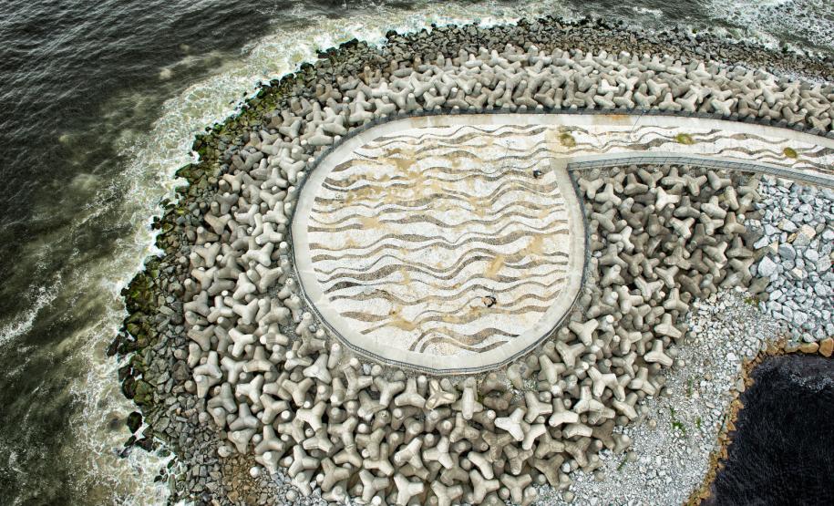 Obra de revitalização da Orla de Matinhos alcançou 97,5% de conclusão em janeiro