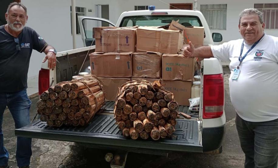 IAT apreende 318 quilos de palmito industrializado de maneira clandestina