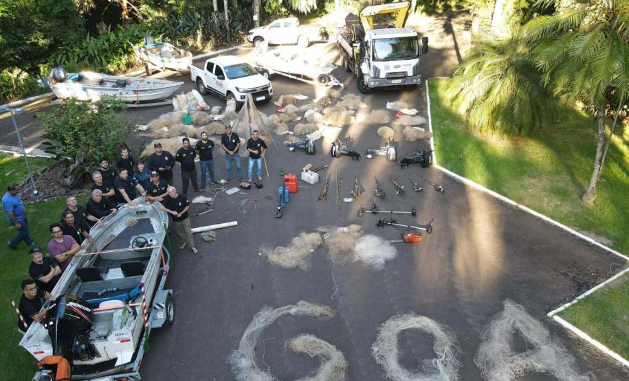 Operações comandadas pelo IAT durante o período de defeso da Piracema resultam em 44 quilos de peixes apreendidos e R$ 127 mil em multas.