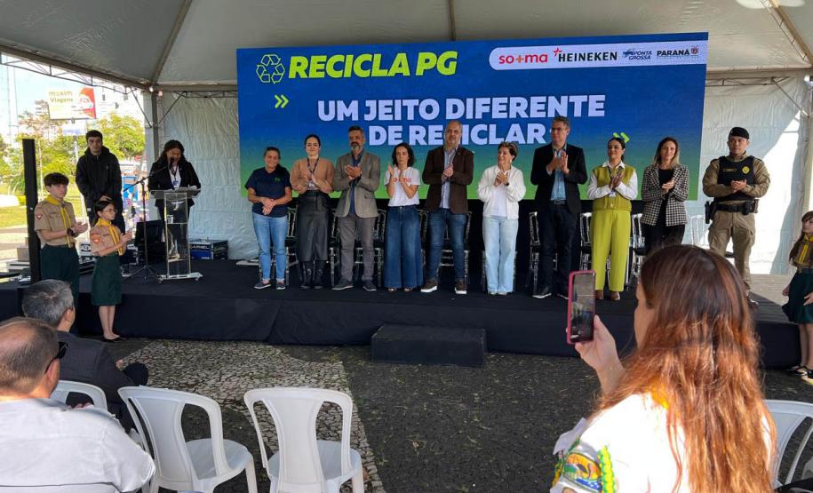 Recicla PG, ligado ao programa Recicla Paraná, da Secretaria de Estado do Desenvolvimento Sustentável, foi inaugurado oficialmente nesta terça-feira (15) em Ponta Grossa