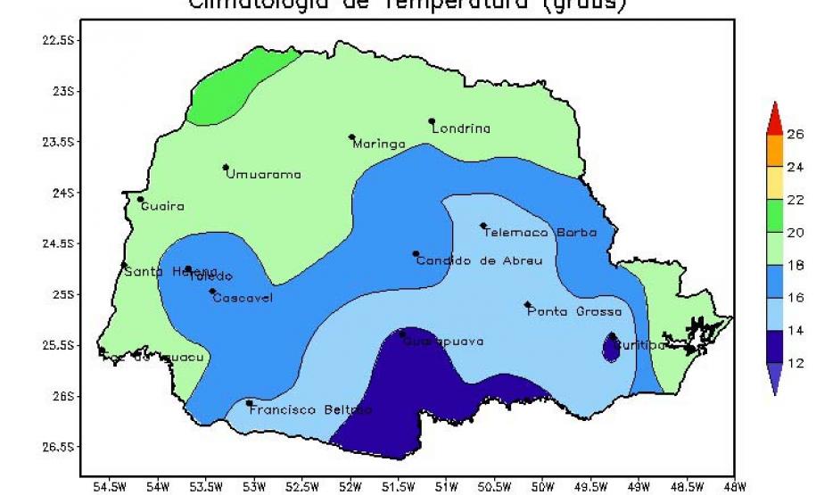 Previsão do Simepar é de maio mais seco e mais quente no Paraná