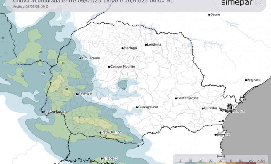 Após calor intenso, temporais vão causar mudança brusca na temperatura do Paraná