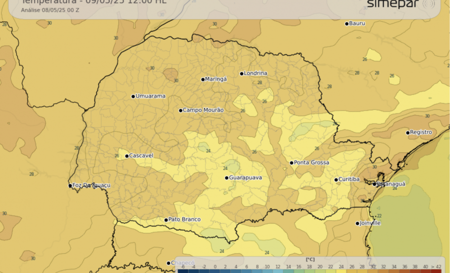 Após calor intenso, temporais vão causar mudança brusca na temperatura do Paraná
