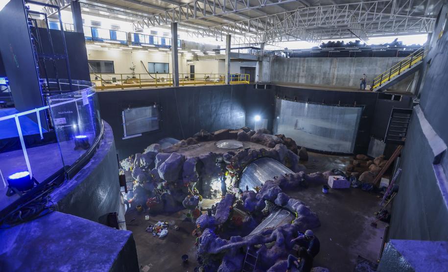 IAT emite licença ambiental que permite funcionamento do aquário de Foz do IguaçuEm fase final de construção, o AquaFoz tem previsão de entrar em funcionamento no segundo semestre deste ano Foto: Daniel Castellano/SEDEST-PR