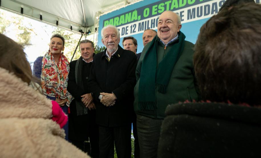 Jardim do Palácio Iguaçu recebe clone de araucária de 700 anos