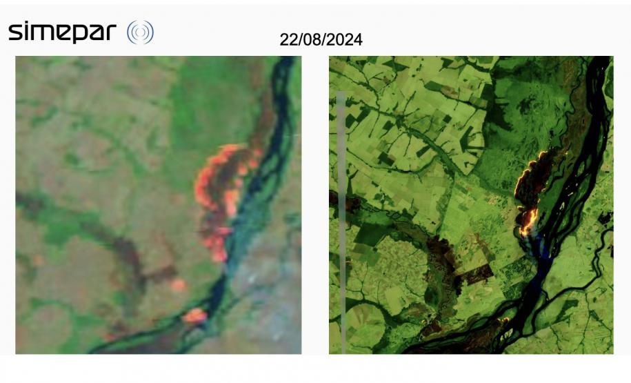 Plataforma do Simepar, VFogo ajuda no combate a incêndios ao detectar focos de calor