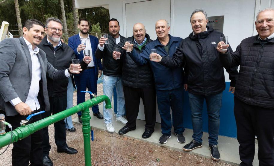 112 famílias rurais de Agudos do Sul ganham sistema de água tratada