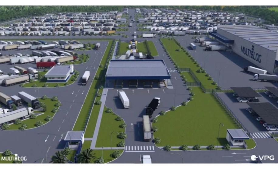 Projeto do novo Porto Seco de Foz do Iguaçu: complexo vai duplicar a movimentação de cargas na Tríplice Fronteira.