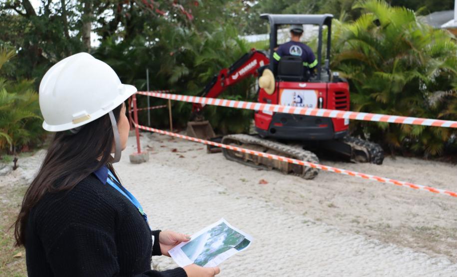 obras do sistema de coleta e tratamento de esgoto têm início na Ilha do Mel