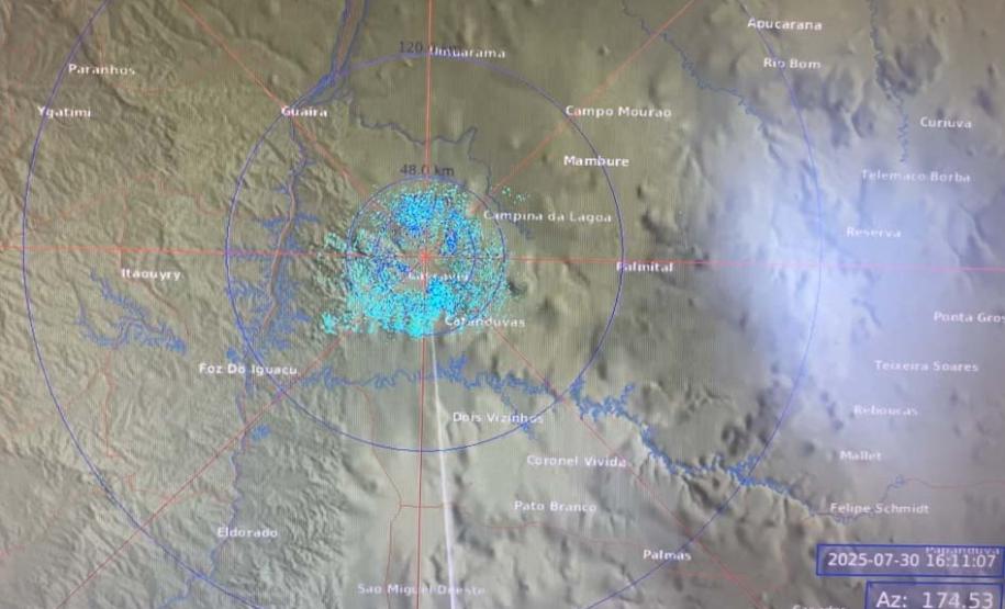 Radares meteorológicos: Simepar explica funcionamento dos monitores de chuva