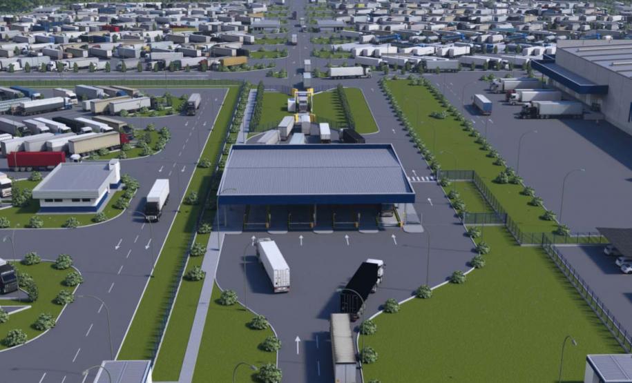 Com capacidade para 2 mil caminhões/dia, novo Porto Seco de Foz do Iguaçu será o maior da América Latina