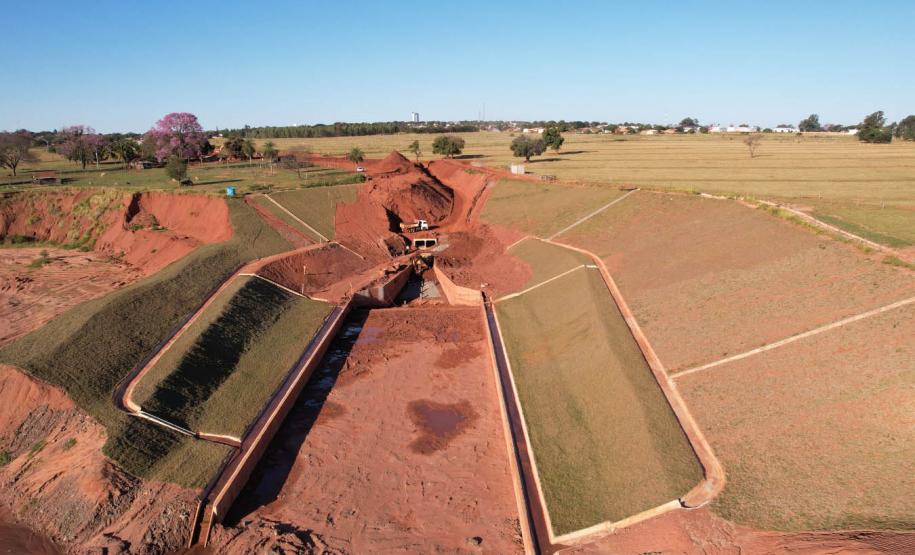 Obra de contenção da voçoroca de Loanda chega a 68% de execução