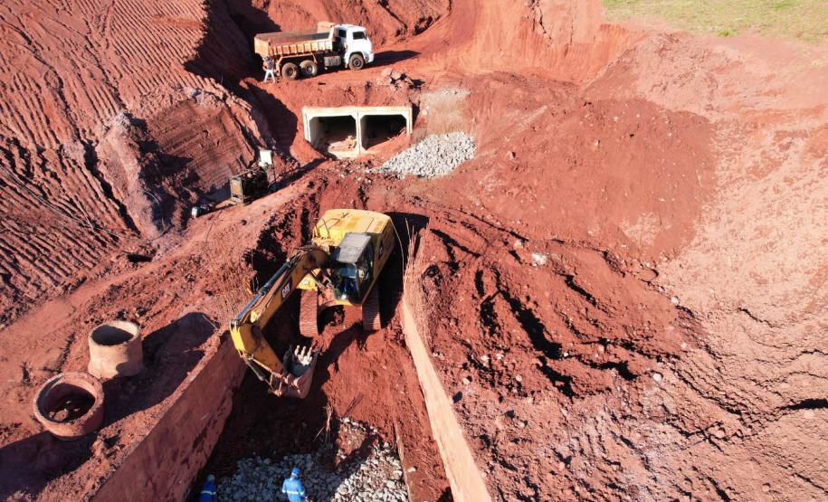 Obra de contenção da voçoroca de Loanda chega a 68% de execução