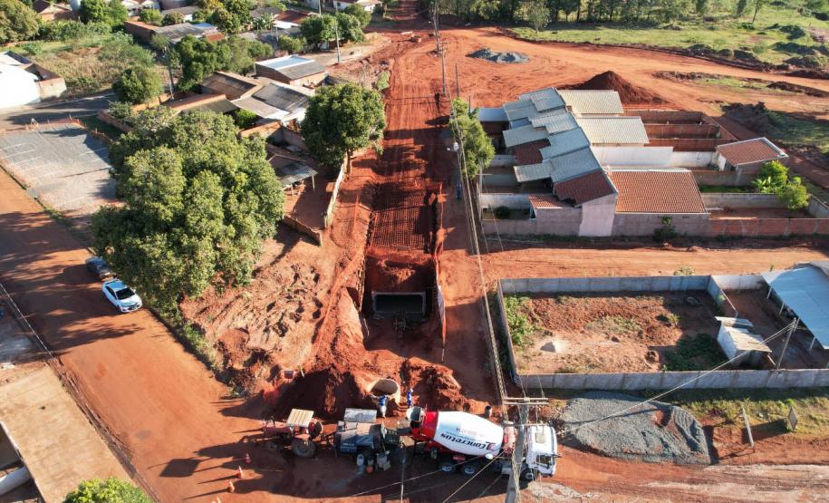 Obra de contenção da voçoroca de Loanda chega a 68% de execução